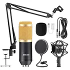 Профессиональный компьютерный электронный микрофон Gevo BM800, проводной 3,5 мм микрофон, треножный конденсатор, портативный Karaok Compu