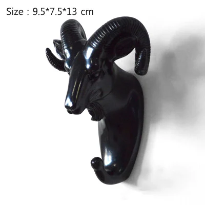 Sheep-Black Strongwell, скандинавские крючки в виде животных, американский подвесной крючок, держатель, вешалки для ключей, крепкие бесшовные крючки для украшения дома - Цвет: Sheep-Black