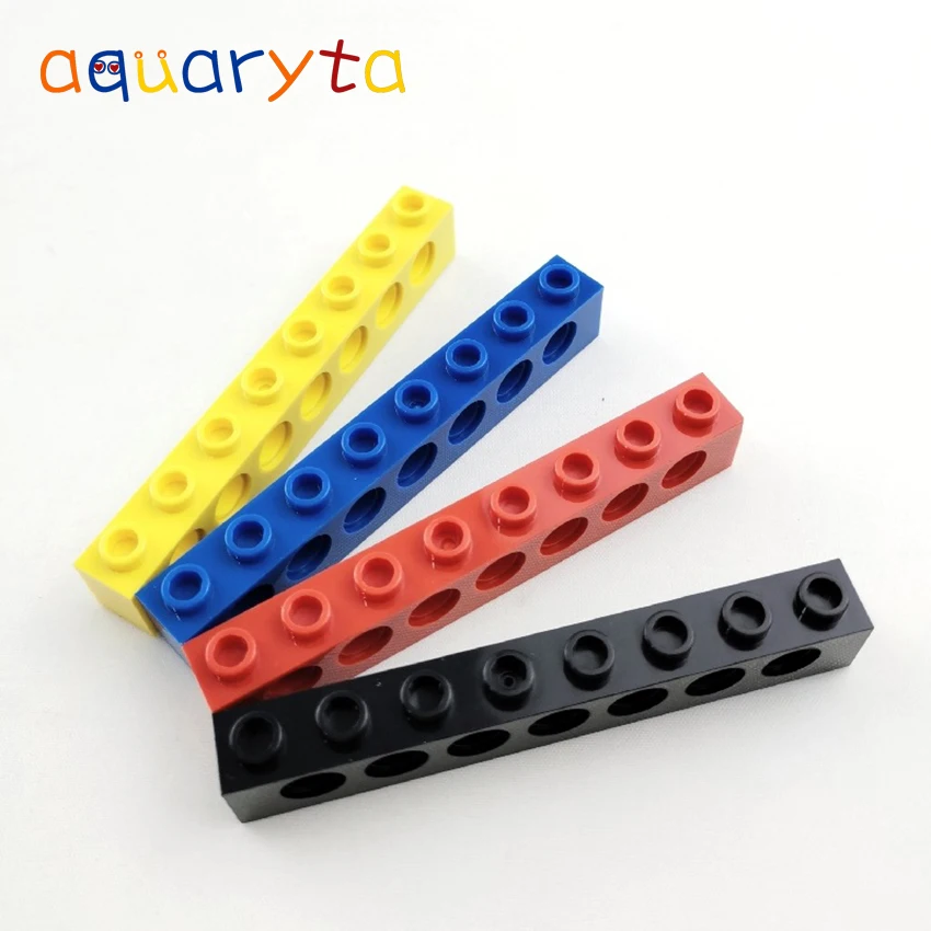 Детали для конструктора Aquaryta 3702 толстые 1x8 отверстия 7 контактов|Игрушечные