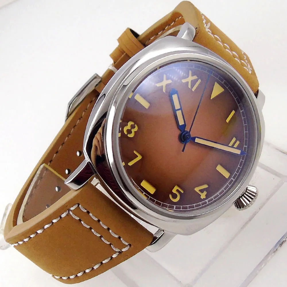 Часы мужские механические с сапфировым стеклом и AR-покрытием 200 м | Наручные часы