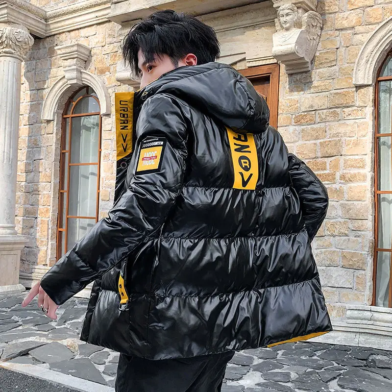 Мужской уличный сверхразмерный яркий жакет зимние парки мужские утепленные