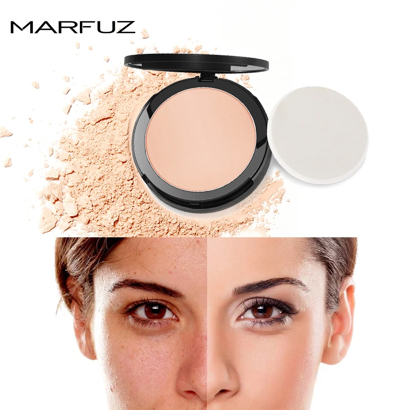 Косметика MARFUA для макияжа минеральная матовая компактная прессованная пудра