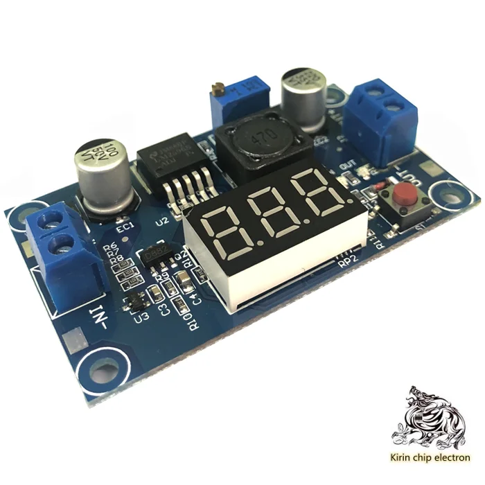 5 шт./лот lm2596 DC-DC Регулируемый понижающий модуль с Вольтметр | Электронные