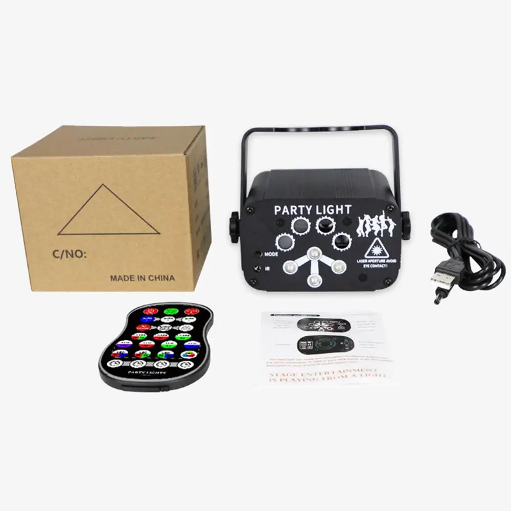 

6 Holes 8 Holes Mini Uv Led Laser Projection Lamp Usb Stage Lighting Home Wedding Party Christmas Uv Stage Light