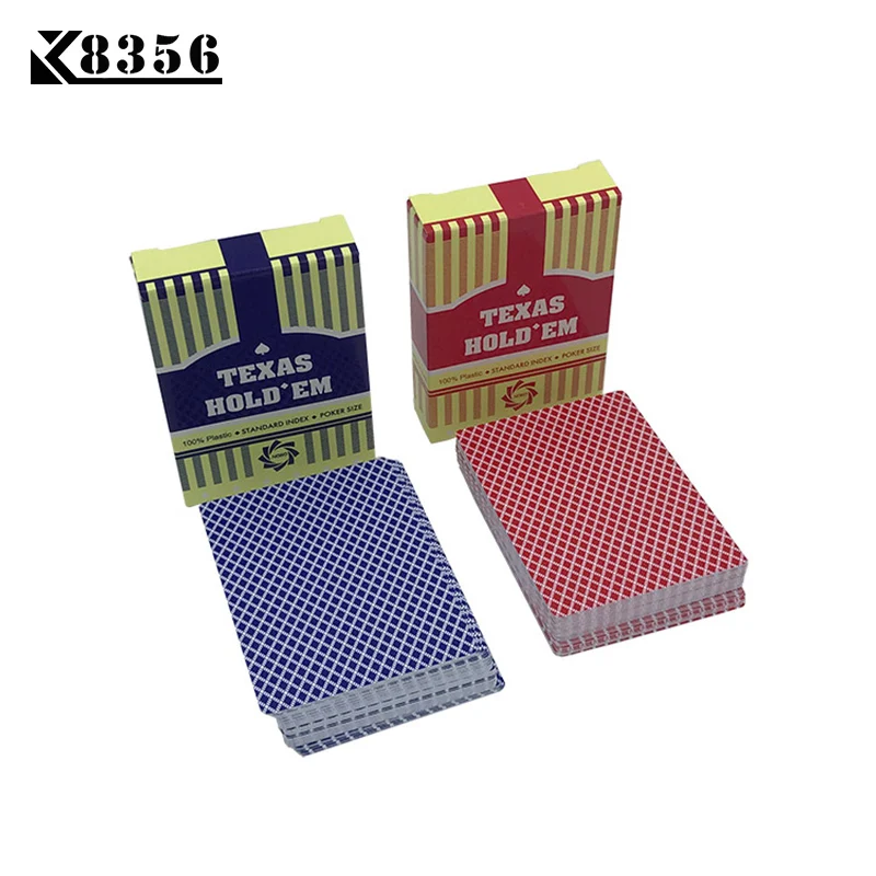 K8356 2 компл./лот строчными буквами Техасский Холдем Пластик игральные карты