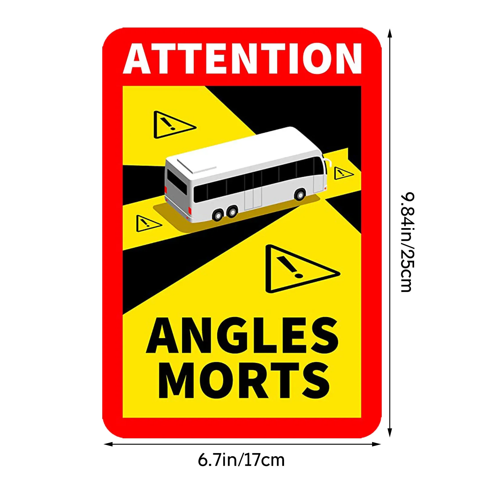 Автомобильная наклейка мертвые углы на тяжелых автомобилях автобусы