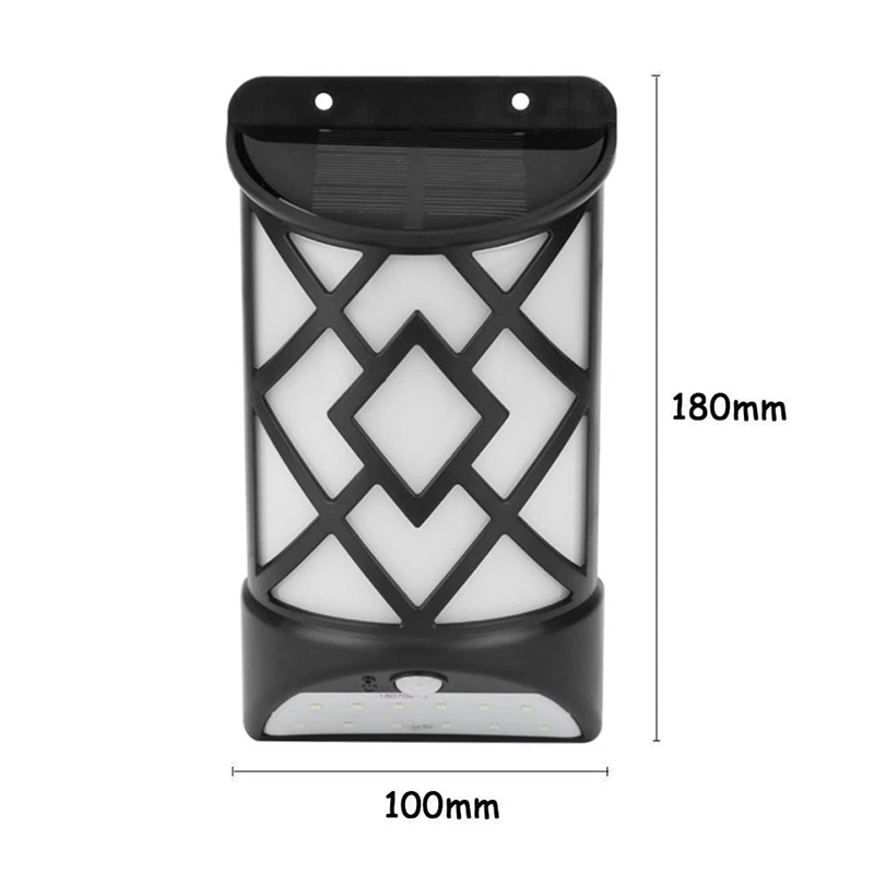 12 Светодиодный светильник на солнечной батарее настенный Der с датчиком движения