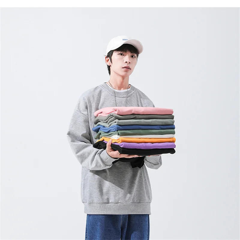 

Round neck Sweatshirts Men Women Pullover Harajuku 2021 Men Streetwear Fashion Casual Clothing Oversized Male pullover