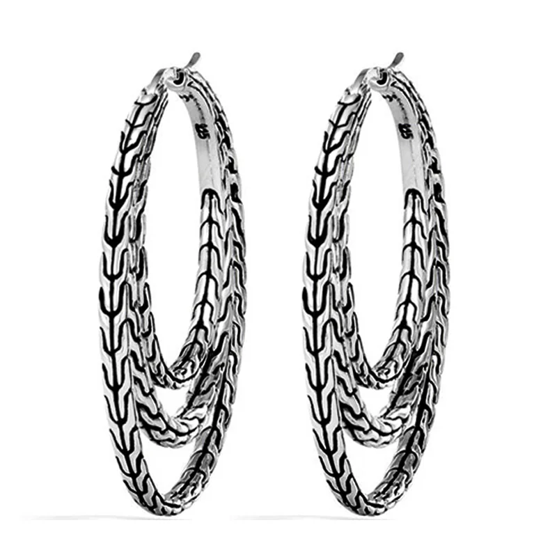 Женские серьги кольца Huitan в богемном стиле винтажные стильные элегантные