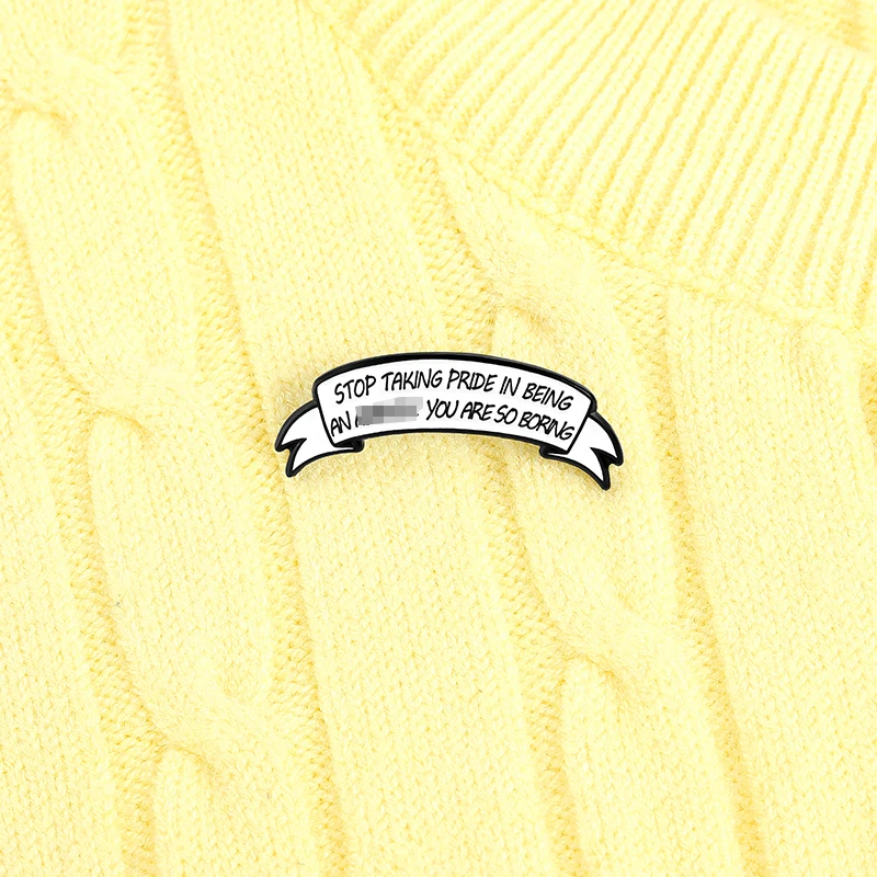 

Novel Funny Quote Enamel Pin Banner Brooches for Friends Cartoon Lapel Pin Backpacks Clothes Badge Jewelry Gift 2021 Wholesale