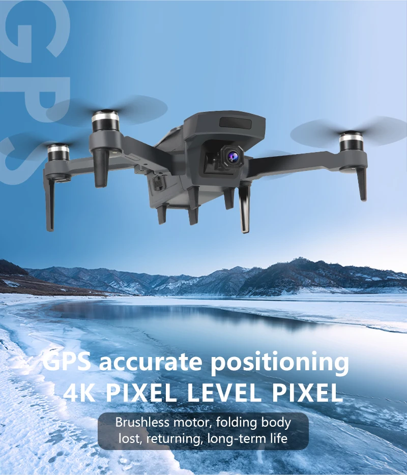XKJ Дрон K20 бесщеточный мотор 5G gps Дрон с 4K HD двойной камерой Профессиональный складной Квадрокоптер 1800 м радиоуправляемая игрушка