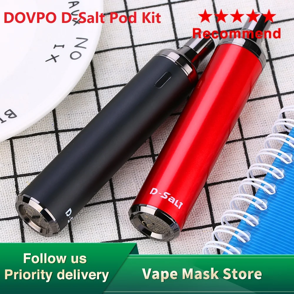 Горячая Распродажа оригинальный DOVPO D-Salt Pod System Starter Kit с батареей 1500 мАч и 2 мл &amp