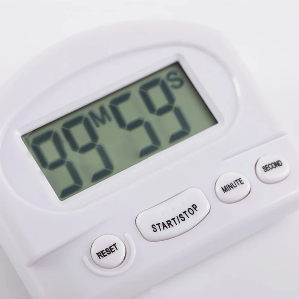 

Black/White LCD-Digital Count Up Down Cooking Timer Magnetic Electronic Alarm