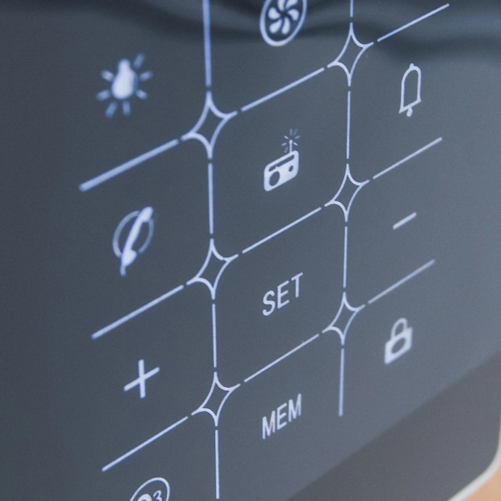 Черный ЖК дисплей сертифицированный CE FM радио душевая кабина панель управления 12