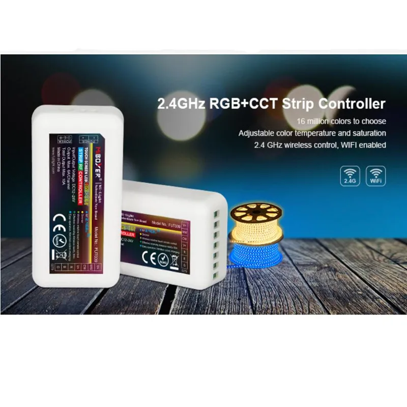 20 шт. Mi boxer fut039 2 4G MiLight RGBWW (RGB + холодный белый теплый белый) RGB CCT контроллер DC12 24V