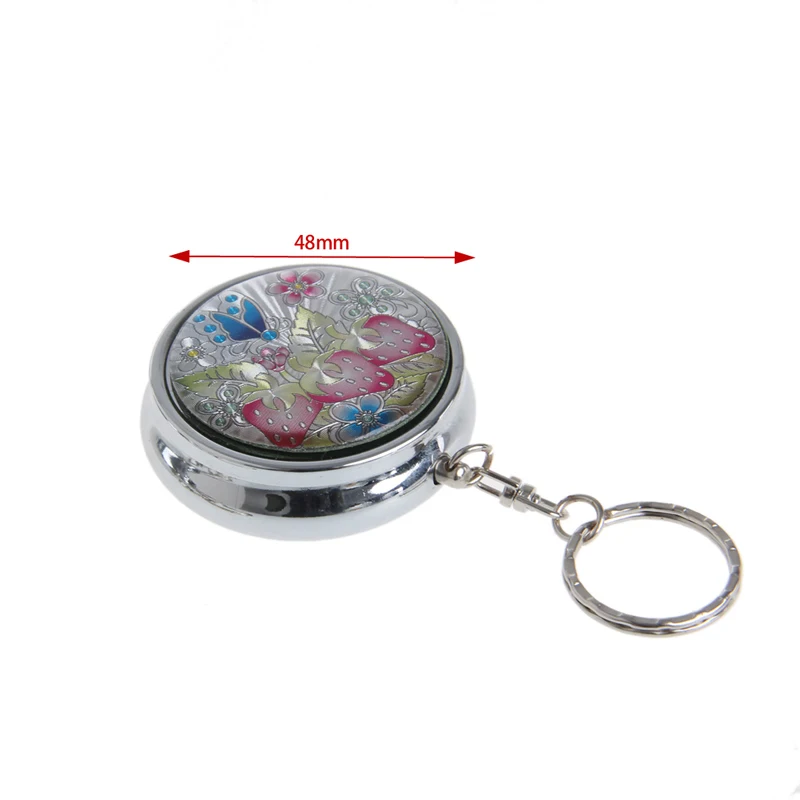 

Ash Bin Portable Stainless Steel Pocket Round Cigarette Ashtray Case