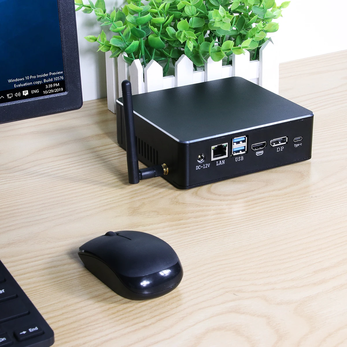 Мини ПК BEBEPC 8 го поколения Intel Core i5 8265 DDR4 2 * RAM HDMI 60 Гц DP M.2 SSD 6 USB мини компьютер 4K