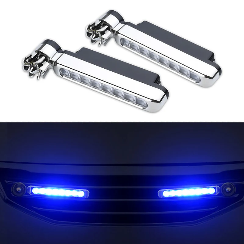 Car net lights LED wind daytime running headlights decorative energy night lighting no installation | Лампы и освещение