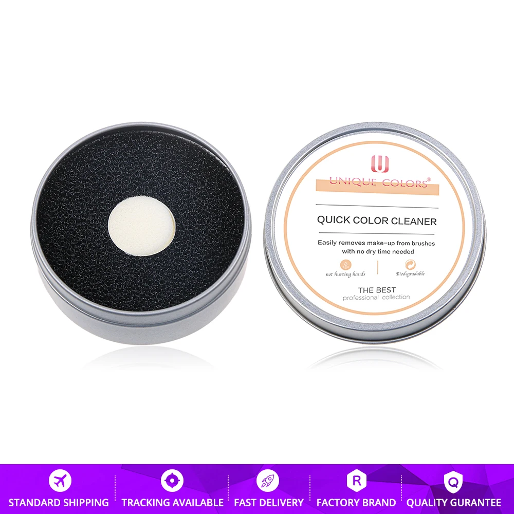 Кисть для макияжа чистящее средство снятия Пудры Губка теней век Пудра Румяна