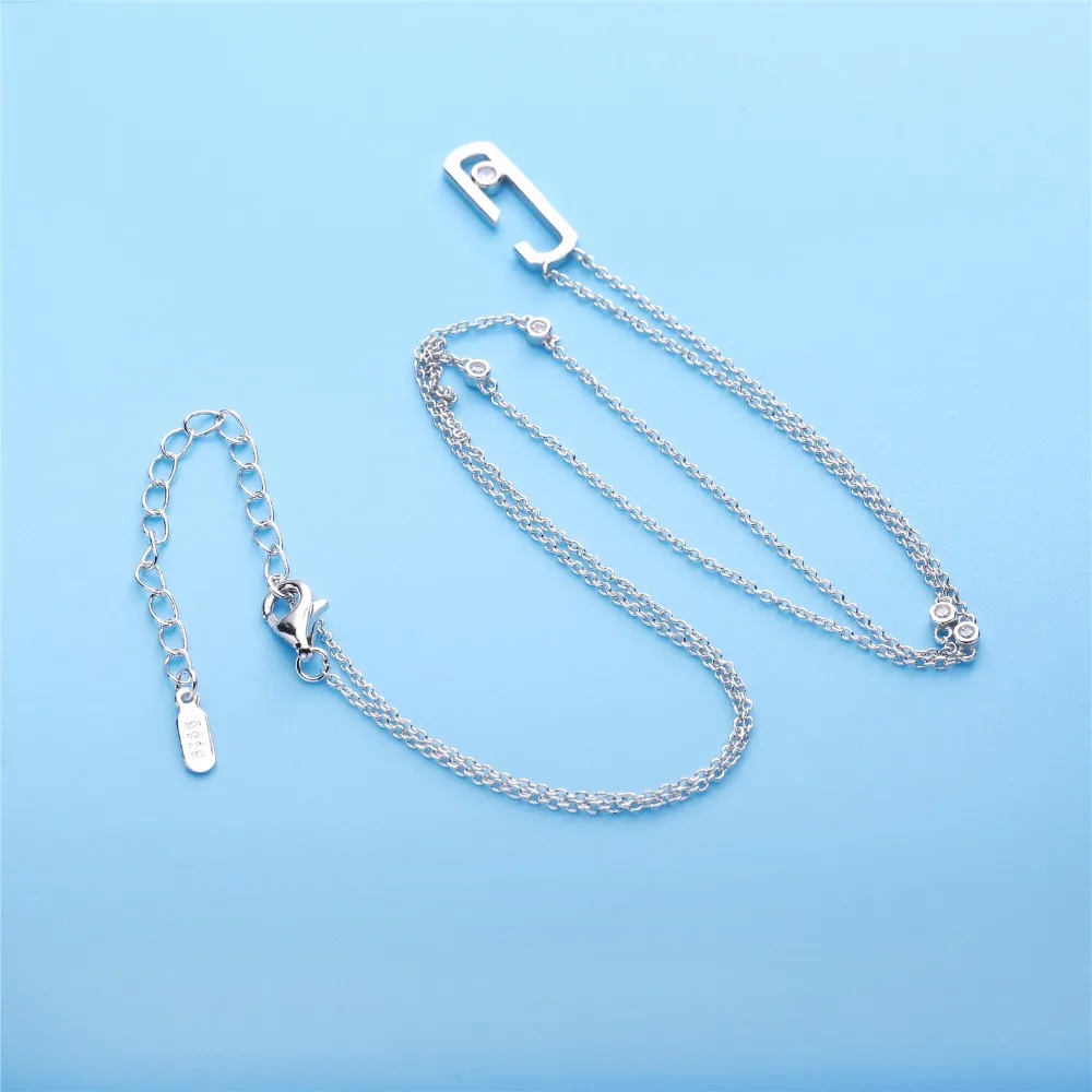 Женское ожерелье из серебра 925 пробы с кулоном в виде двигающейся привычки|necklaces