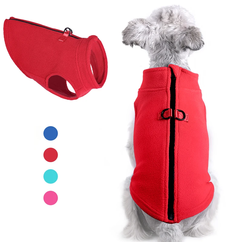 

Флисовая зимняя одежда для собак малого и среднего размера, теплая одежда для щенков, пальто для французского бульдога, флисовая куртка для ...