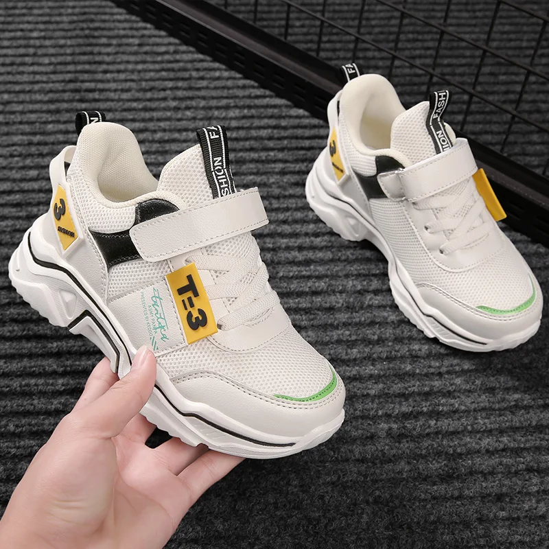 Сезон весна осень 2020 Брендовая детская обувь Нескользящая для бега Модные