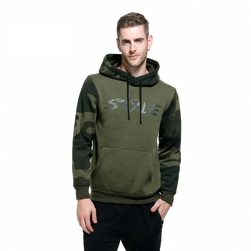 Green WY14 ASALI камуфляжные толстовки мужские новая толстовка мужская камуфляжная куртка с капюшоном хип-хоп осень зима флисовые худи милитари размера плюс США - Цвет: Green WY14