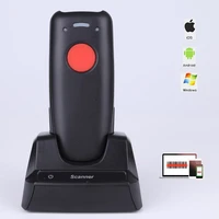 pocket wireless bluetooth barcode scanner laser portable reader red light ccd bar code scanner with stand ios android windows