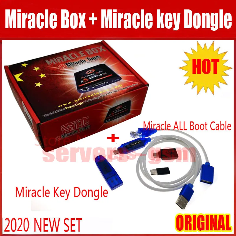 2020 OIGINAL Новый Miracle Box с Key Dongle + miracle UMF все загрузочный кабель для китайских