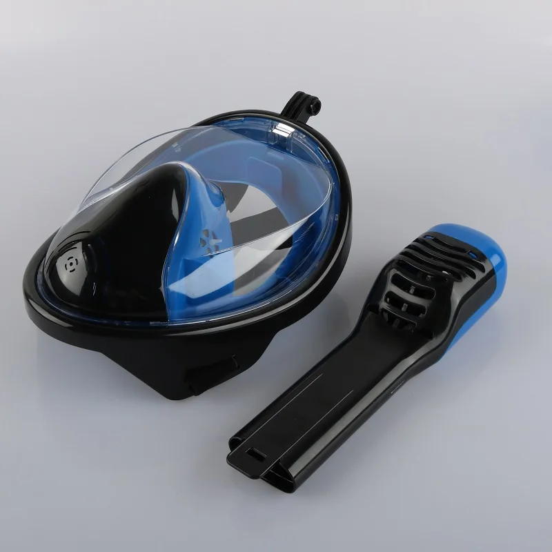 

Underwater Scuba Anti Fog Full Face Diving Mask with Camera Mount Snorkel Set Respiratory Mask Safe Waterproof Swim Equipment