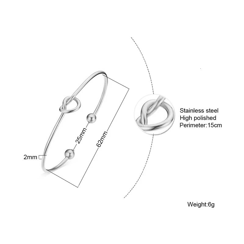 Серебряный Женский Браслет-манжета из нержавеющей стали | Украшения и аксессуары