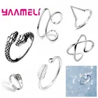 Кольцо из серебра 925 пробы с головой змеи для мужчин и женщин