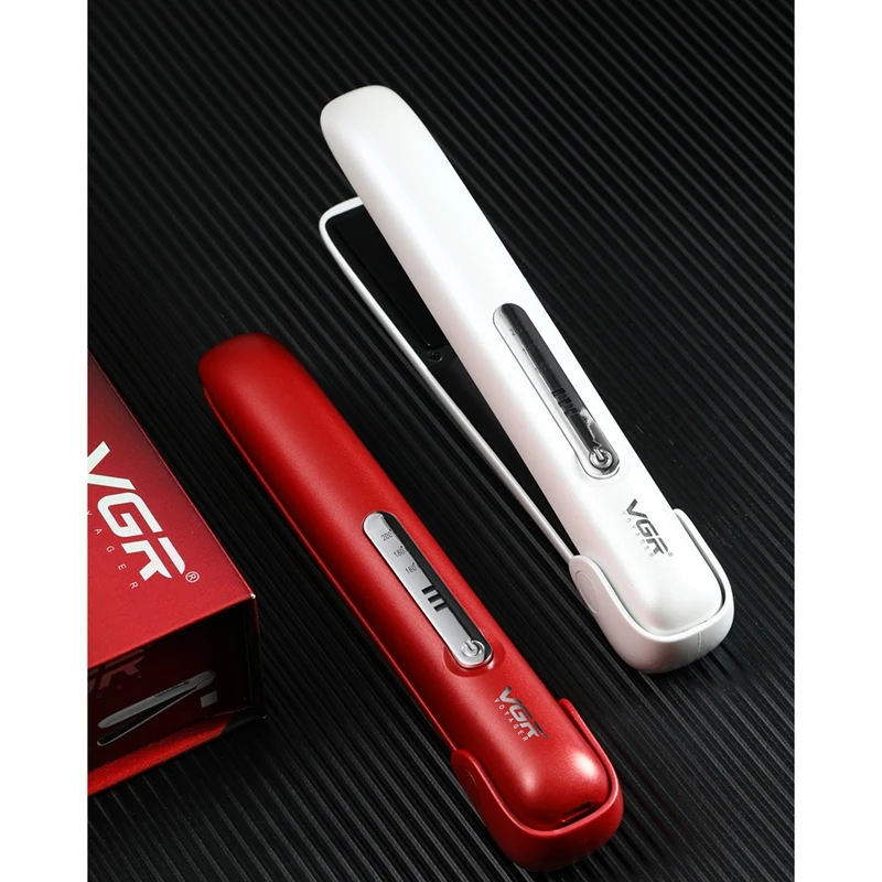 

VGR V-585 Cordless Rechargeable Hair Straightener Flat Iron Heats Up Quickly Hair Straightening Irons and Curler