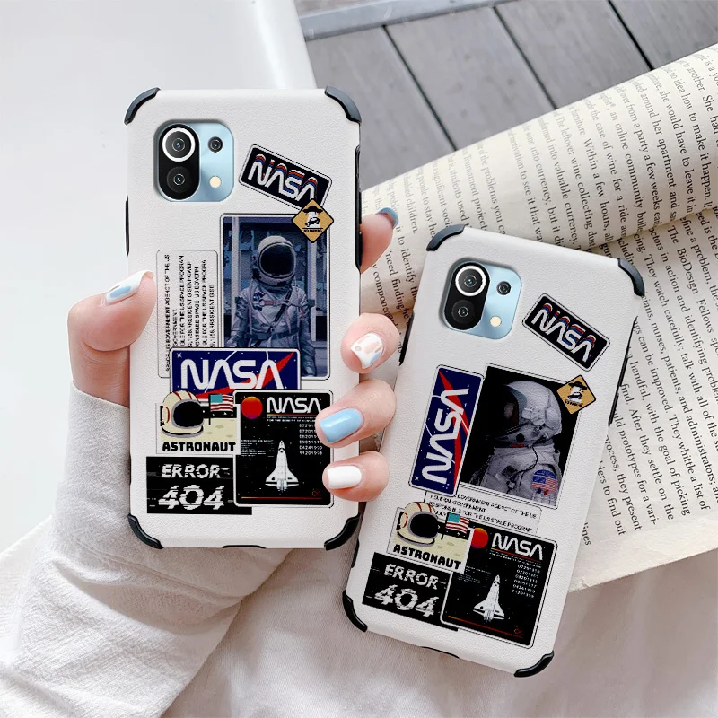 

Cool Astronaut Pattern Case For Xiaomi Mi 11 10T 10 9 lite Pro 9T Note 10 Redmi Note 9 9T 8 8Pro 7 7Pro K30 K20 Liquid Silicone