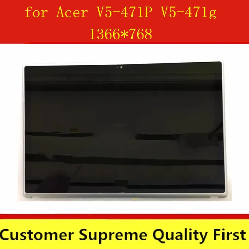 Бесплатная доставка 14 "сенсорный экран ЖК-дисплей в сборе для Acer aspire V5-471 V5-471P