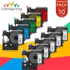 20PK совместимый с D1 45013 40910 43610 для Dymo D1 6912 мм черный на белом корпусе для Dymo Label Manager 160 420P принтер для этикеток