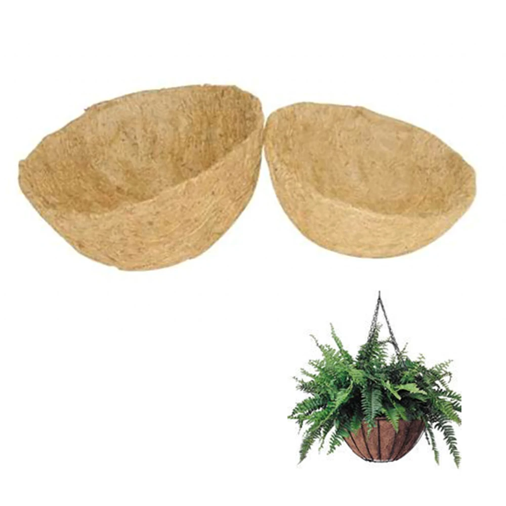 2 шт. Коко лайнер корзина садовый цветочный горшок волокно Замена подкладка в