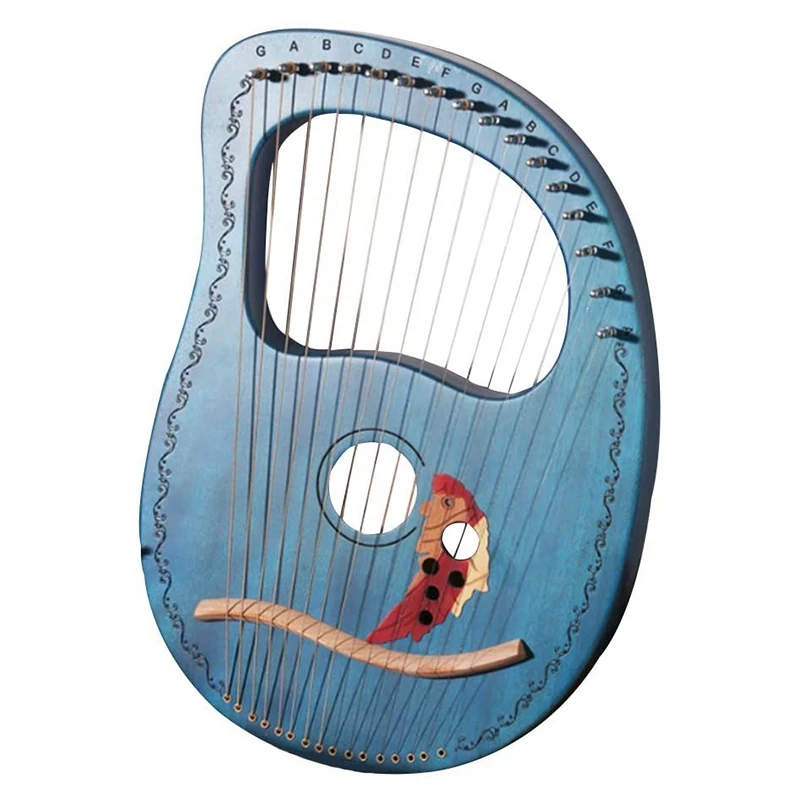 Lyre Harp 16 String Heptachord твердая древесина Lye с тюнинговым гаечным ключом подарок для
