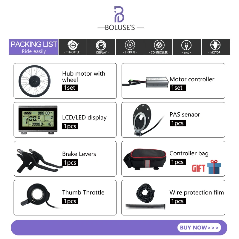 Online Elektrische Fett Bike Kit Schnee Hinten Kassette Hub Motor Rad 20 26 Zoll 4,0 Reifen 36V 500W Fett Bike Motor Rad 4 Farbe Für Ebike