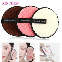 1pc microfiber facial clean pad remover face cleansing towel reusable cosmetic puff cotton pads for makeup tools