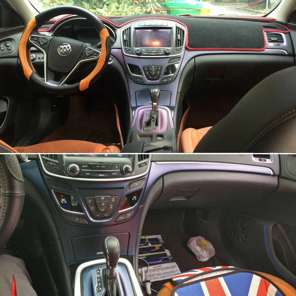 

Автомобильные аксессуары 3D/5D наклейки из углеродного волокна для Buick Regal 2014-2016 интерьерная центральная консоль изменение цвета декоративны...