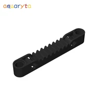 aquaryta 20pcs technology gear bar with shaft bolt hole 1x7 compatible with 87761 building blocks parts diy toys for teens
