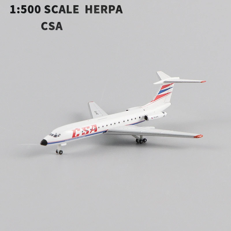 1:500 SCALE HERPA MINIATURMODELLE CSA-CZECHOSLOVAK AIRLINES TUPOLEV TU-134A | Игрушки и хобби