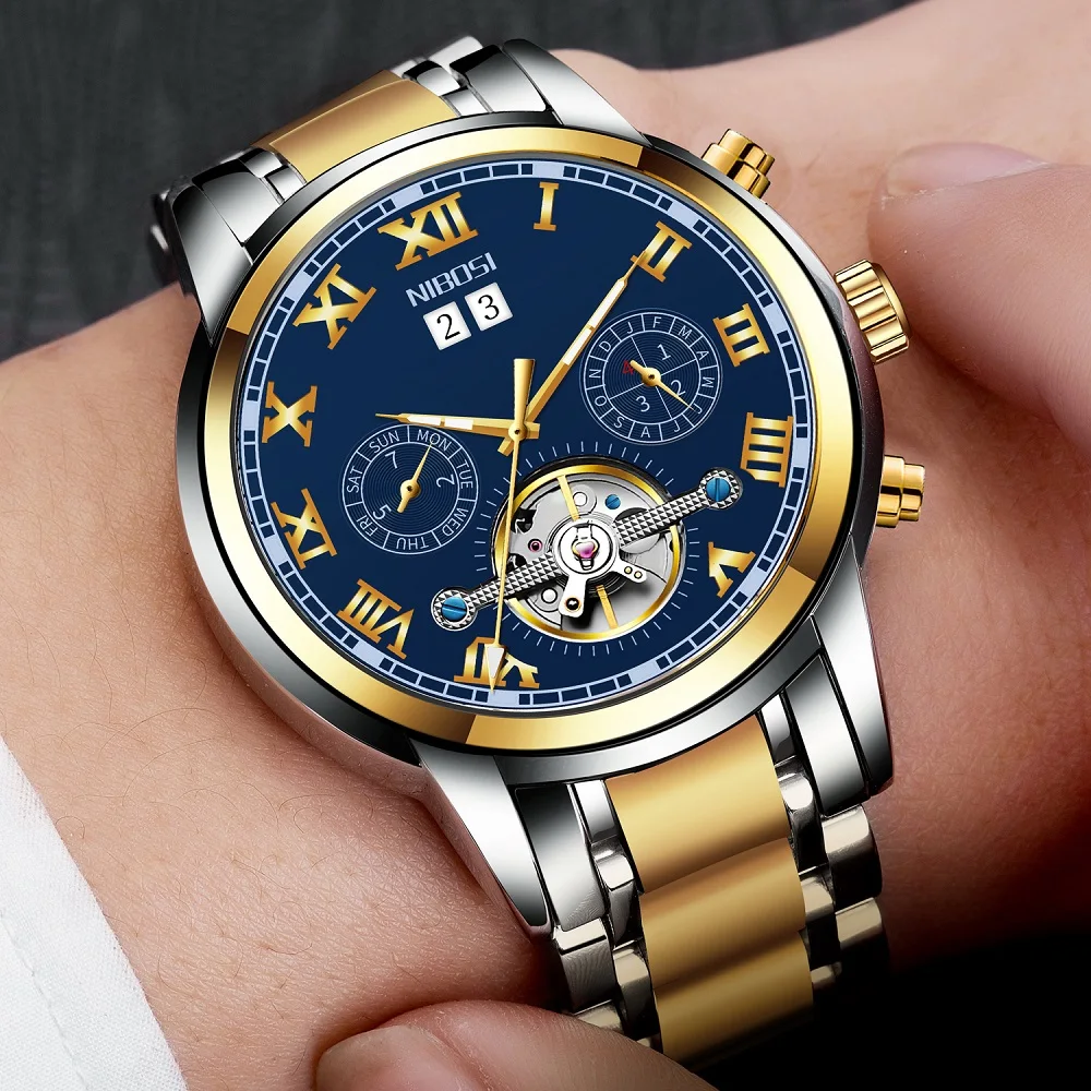 2021 Men's Mechanical Watches Top Brand Luxury Automatic Watch Men Waterproof Sport Mechanical Wristwatches Relogio Masculino
