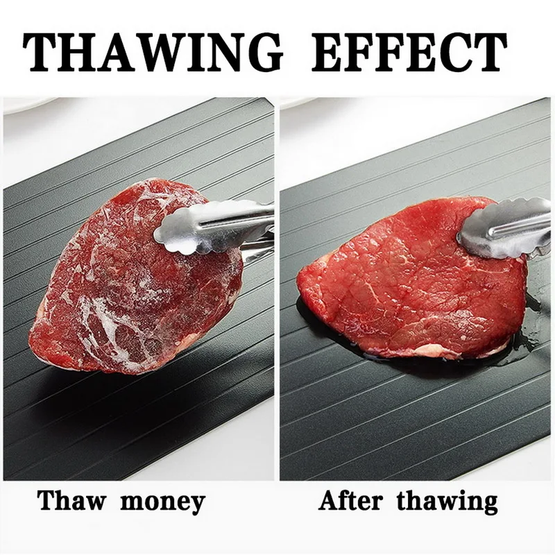 Металлическая Волшебная быстронагревающаяся тарелка для разморозки лоток мясо
