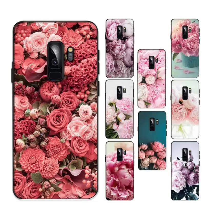 

Pink Flower Peony On The Vase Phone Case For Samsung Galaxy S20lite S21 S21ULTRA s20 s20plus for samsungS21plus 20UlTRA capa