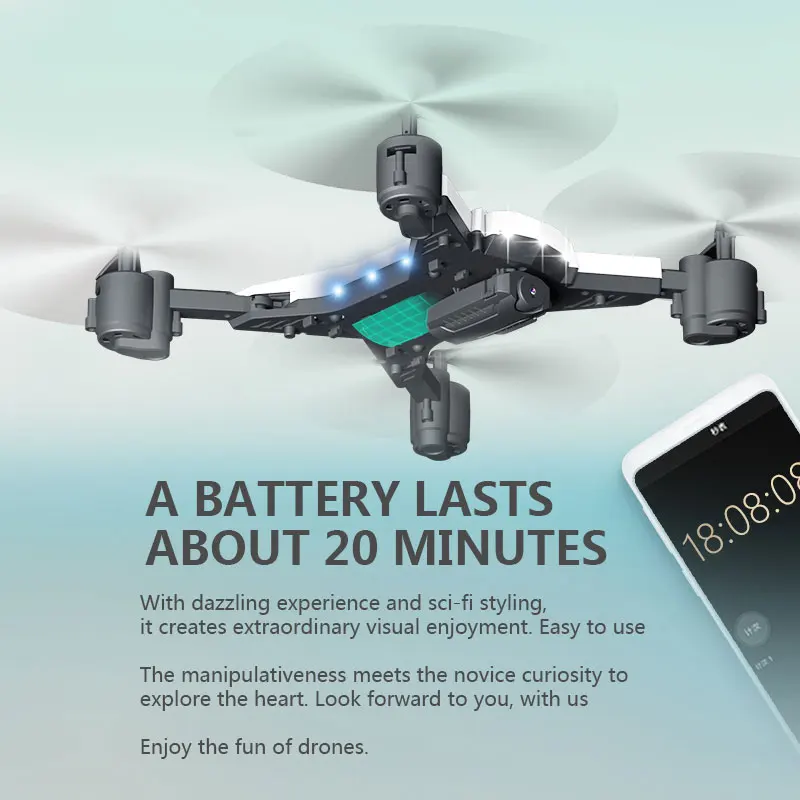 Новый KY601S RC вертолет Дрон с камерой HD 480P wifi FPV селфи Профессиональный складной