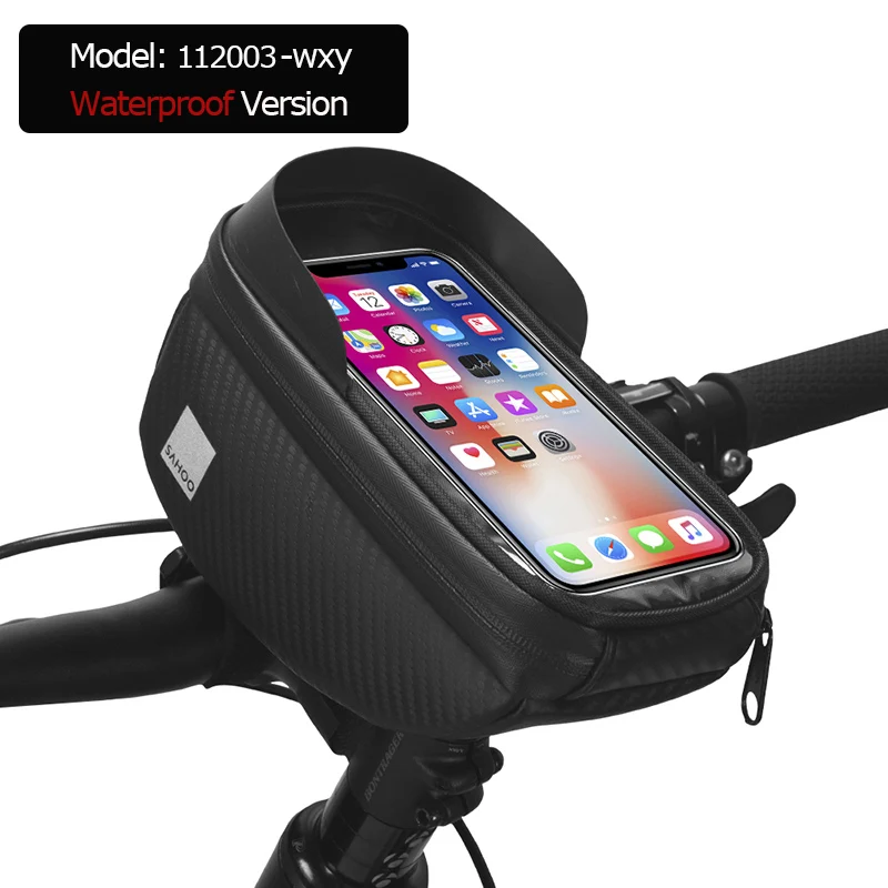 112003-wxy Roswheel Sahoo 112003 велосипедная трубка на руль, сумка для мобильного телефона, чехол-держатель, чехол для телефона 6,5 дюйма - Цвет: 112003-wxy