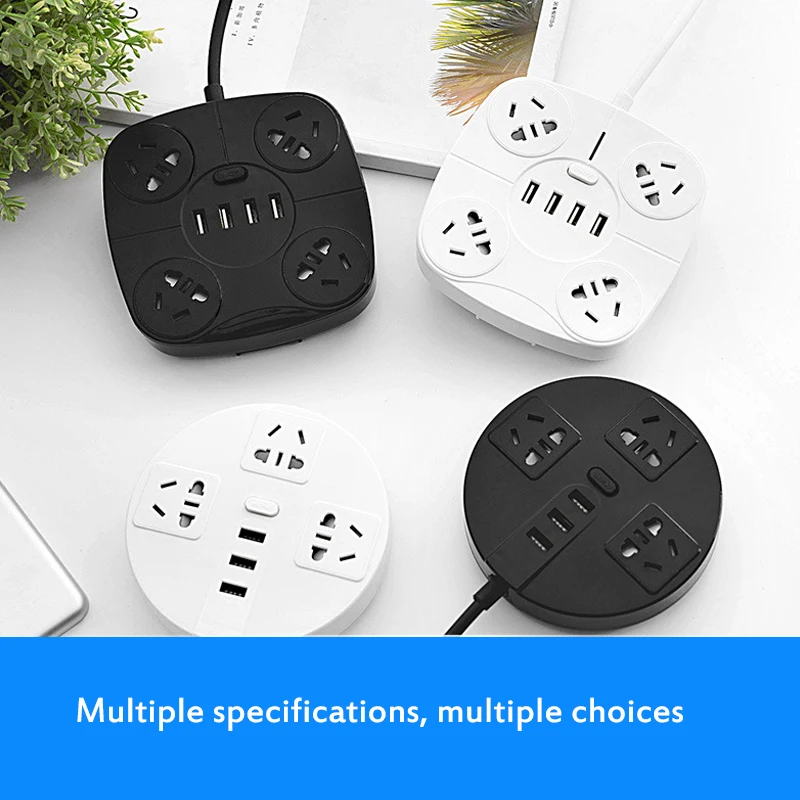 Удлинительный шнур с выходной вилкой Стандарта Китая 10 А 220 В 2500 Вт 4usb