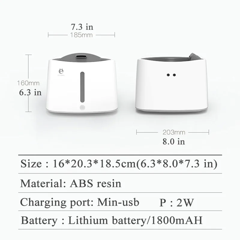Автоматический дозатор воды для домашних животных 1 5 л USB|Кормление собаки| |
